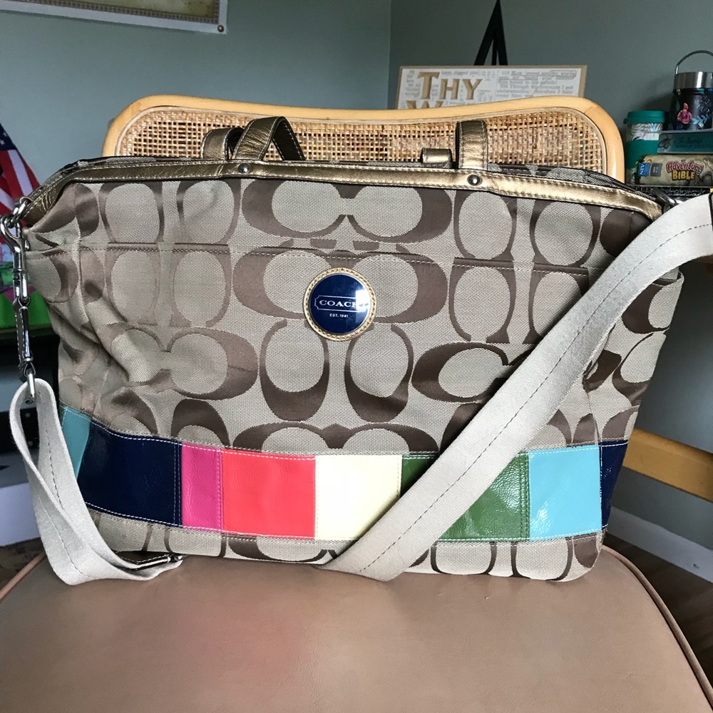 Coach diaper bag/large tote
